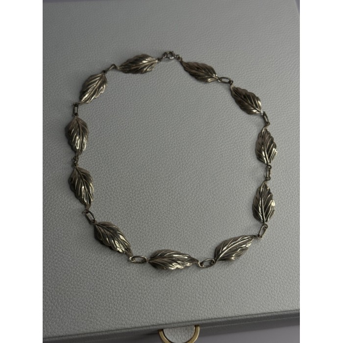 Danecraft 925 Sterling Silver Leaves Necklace Length 15 Inch