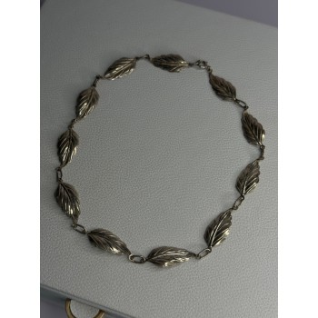 Danecraft 925 Sterling Silver Leaves Necklace Length 15 Inch