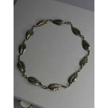 Danecraft 925 Sterling Silver Leaves Necklace Length 15 Inch