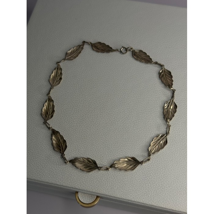 Danecraft 925 Sterling Silver Leaves Necklace Length 15 Inch
