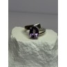 925 Sterling Silver Amethyst Ring Size 7.5