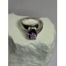 925 Sterling Silver Amethyst Ring Size 7.5