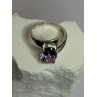 925 Sterling Silver Amethyst Ring Size 7.5