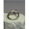 925 Sterling Silver Amethyst Ring Size 7.5