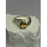 925 Sterling Silver Citrine Ring Size 8