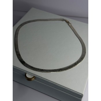 Italy Milor Elegant 925 Sterling Silver Flower Necklace Length 20 Inch