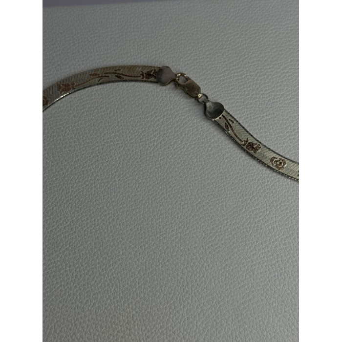 Italy Milor Elegant 925 Sterling Silver Flower Necklace Length 20 Inch