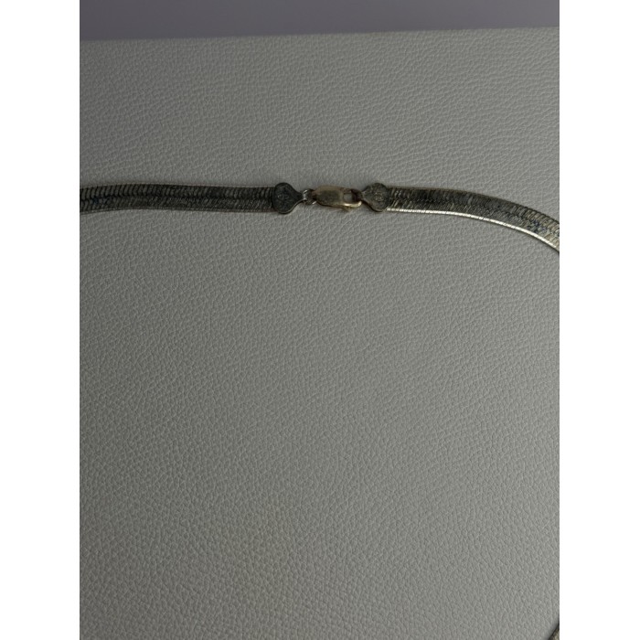 Italy Milor Elegant 925 Sterling Silver Flower Necklace Length 20 Inch