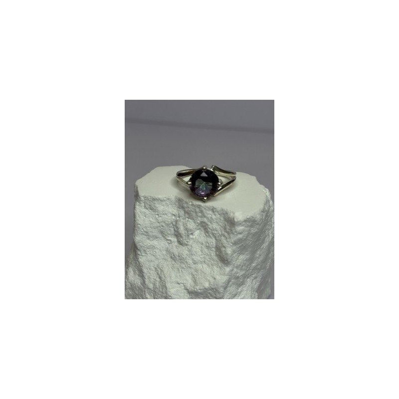 925 Sterling Silver Alexandrite Ring Size 7.5