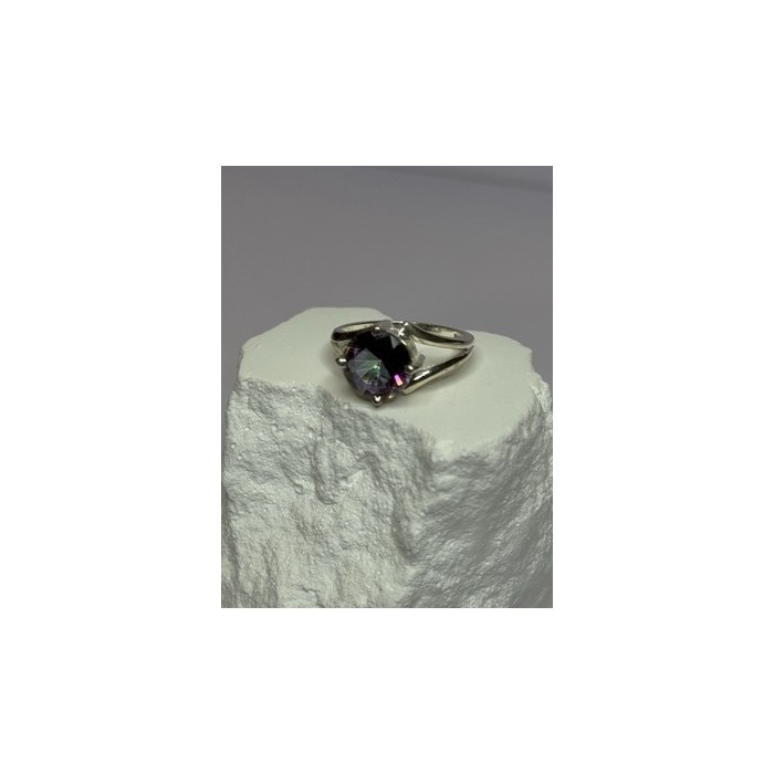 925 Sterling Silver Alexandrite Ring Size 7.5