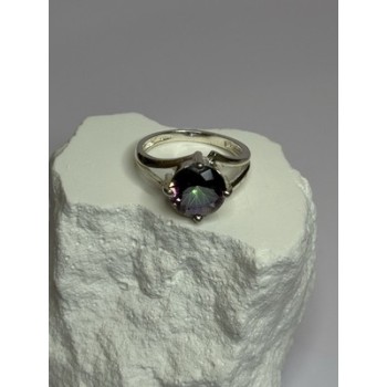 925 Sterling Silver Alexandrite Ring Size 7.5