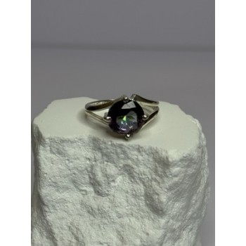 925 Sterling Silver Alexandrite Ring Size 7.5