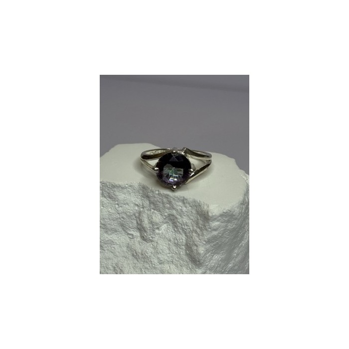 925 Sterling Silver Alexandrite Ring Size 7.5