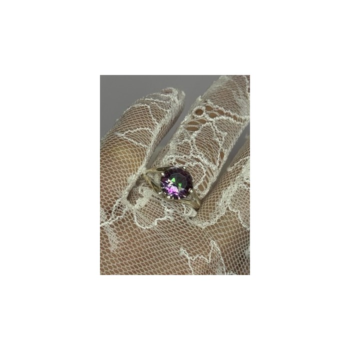 925 Sterling Silver Alexandrite Ring Size 7.5