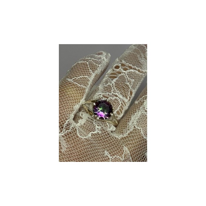 925 Sterling Silver Alexandrite Ring Size 7.5