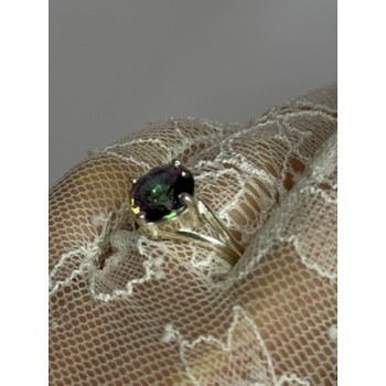 925 Sterling Silver Alexandrite Ring Size 7.5