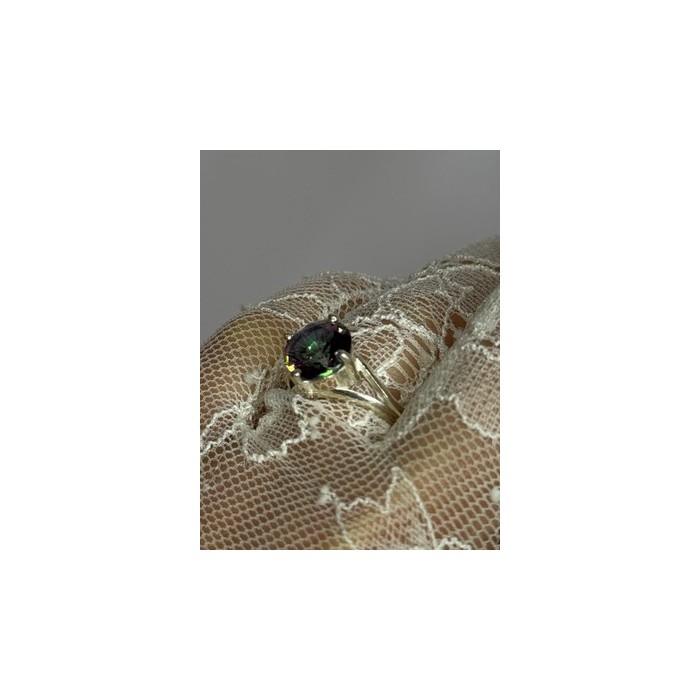 925 Sterling Silver Alexandrite Ring Size 7.5