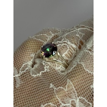 925 Sterling Silver Alexandrite Ring Size 7.5