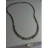 Beautiful Elegant 925 Sterling Silver Diamond Necklace Length 18 Inch