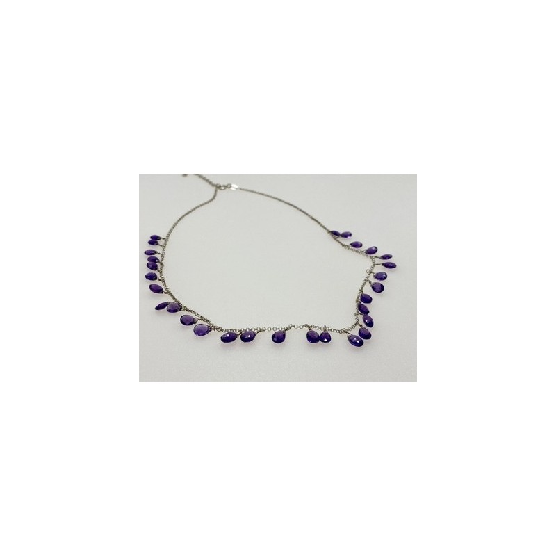 925 Sterling Silver Jewelry Glass Necklace
