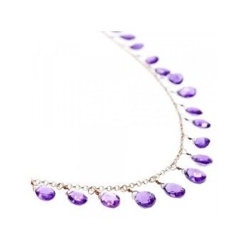 925 Sterling Silver Jewelry Glass Necklace