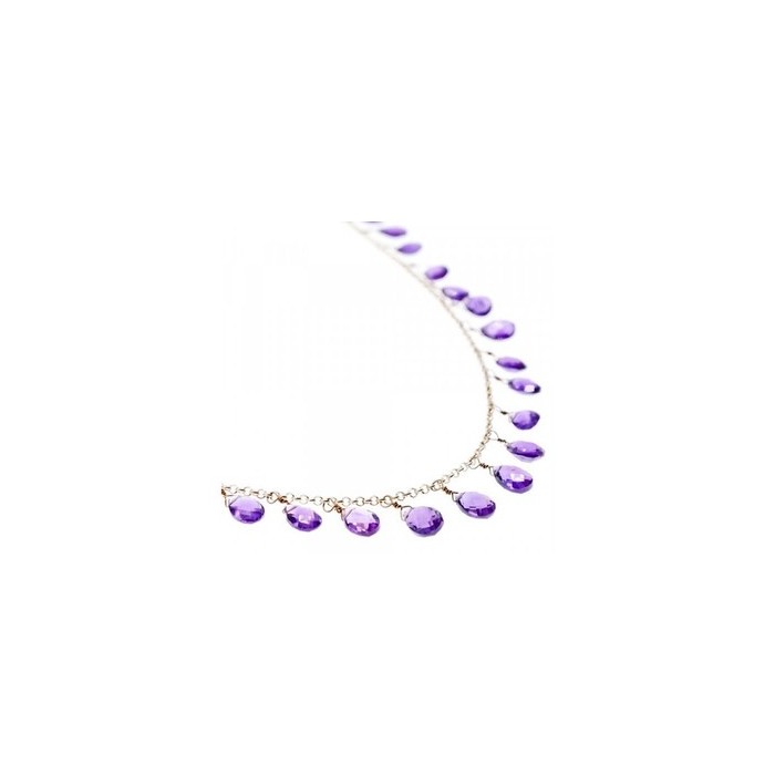 925 Sterling Silver Jewelry Glass Necklace