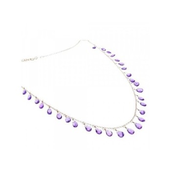 925 Sterling Silver Jewelry Glass Necklace