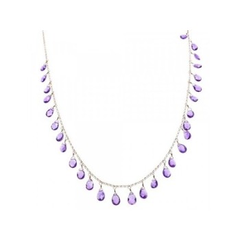 925 Sterling Silver Jewelry Glass Necklace