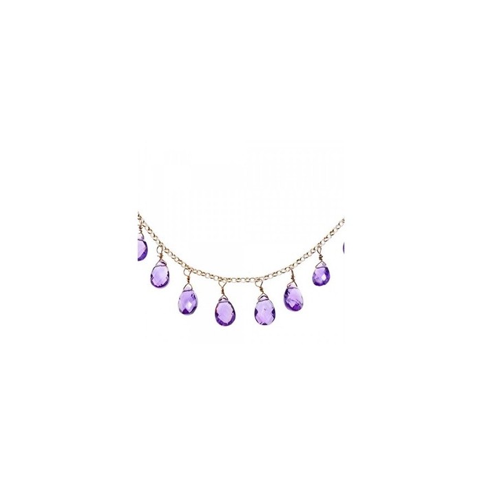 925 Sterling Silver Jewelry Glass Necklace