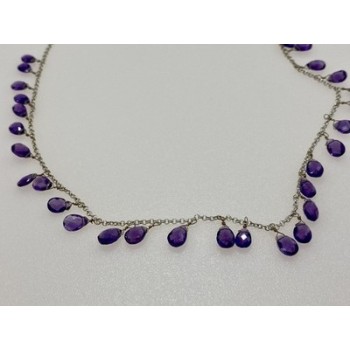 925 Sterling Silver Jewelry Glass Necklace