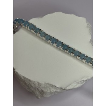 925 Sterling Silver Blue Moonstone Bracelet Length Min 7.5 Inch Max 8.5 Inch
