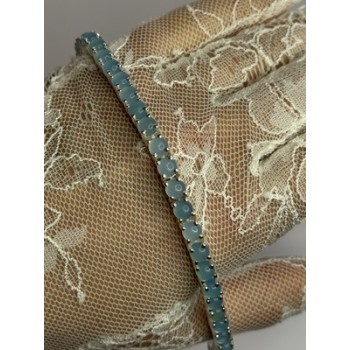 925 Sterling Silver Blue Moonstone Bracelet Length Min 7.5 Inch Max 8.5 Inch