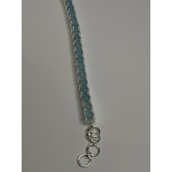 925 Sterling Silver Blue Moonstone Bracelet Length Min 7.5 Inch Max 8.5 Inch