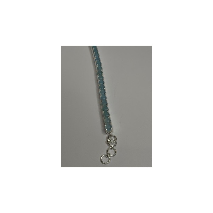 925 Sterling Silver Blue Moonstone Bracelet Length Min 7.5 Inch Max 8.5 Inch