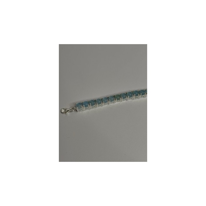 925 Sterling Silver Blue Moonstone Bracelet Length Min 7.5 Inch Max 8.5 Inch