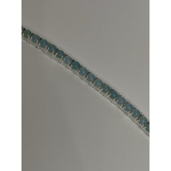 925 Sterling Silver Blue Moonstone Bracelet Length Min 7.5 Inch Max 8.5 Inch