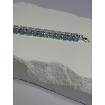 925 Sterling Silver Blue Moonstone Bracelet Length Min 7.5 Inch Max 8.5 Inch