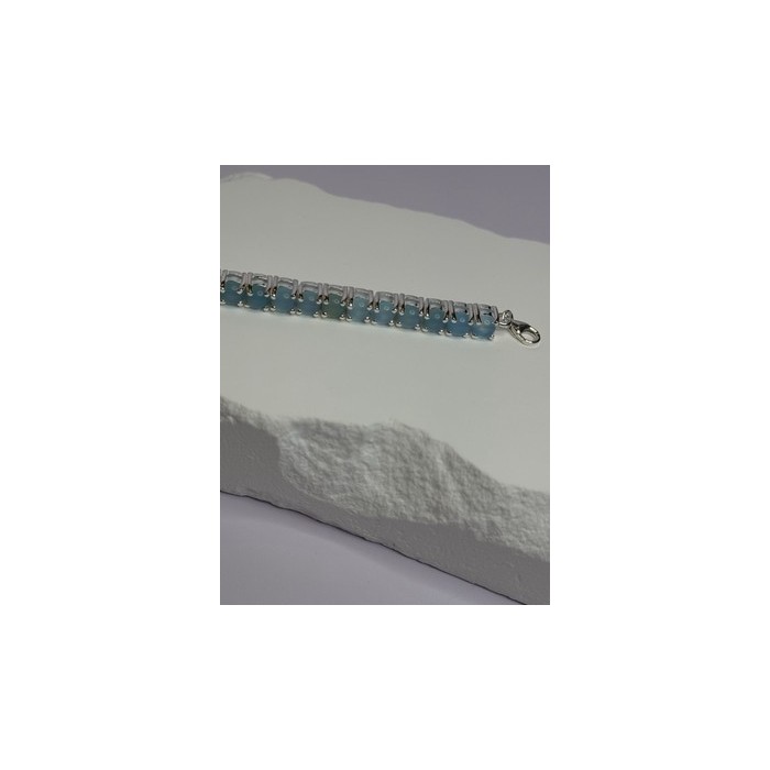 925 Sterling Silver Blue Moonstone Bracelet Length Min 7.5 Inch Max 8.5 Inch