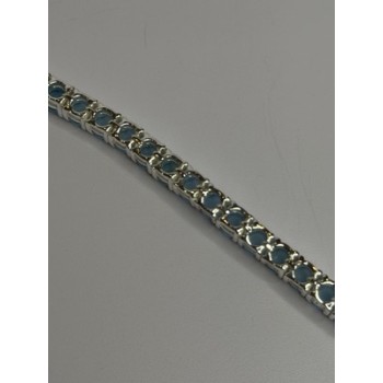 925 Sterling Silver Blue Moonstone Bracelet Length Min 7.5 Inch Max 8.5 Inch