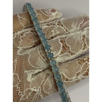 925 Sterling Silver Blue Moonstone Bracelet Length Min 7.5 Inch Max 8.5 Inch