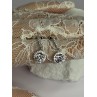 925 Sterling Silver Dream CZ Earrings Length 1.05 Inch