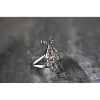 925 Sterling Silver Goshenite Ring Size 6.5