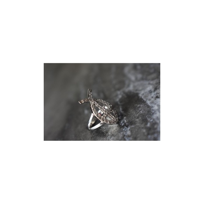 925 Sterling Silver Goshenite Ring Size 6.5