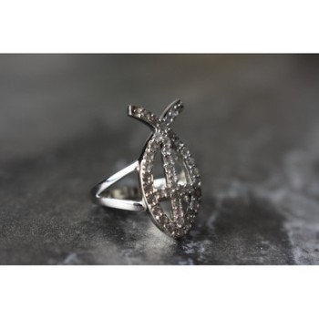 925 Sterling Silver Goshenite Ring Size 6.5