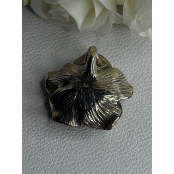 Beautiful Rose 925 Sterling Silver Pendant Length 1.20 Inch