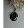 Vintage 925 Sterling Silver Abalone Pendant Length 2.10 Inch