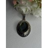 Vintage 925 Sterling Silver Abalone Pendant Length 2.10 Inch