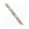 925 STERLING SILVER GOLD PLATED BLUE SPINEL BRACELET