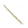 925 STERLING SILVER GOLD PLATED BLUE SPINEL BRACELET