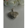 925 Sterling Silver Heart Pendant Length 1.40 Inch